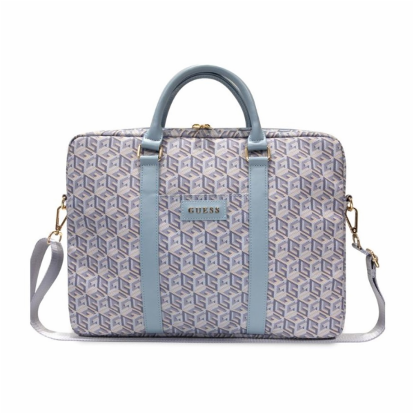 Guess PU G Cube Computer Bag 15/16" Blue Nové