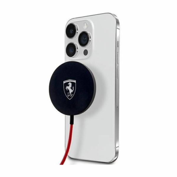 Ferrari 15W Magnetická Bezdrátová Nabíječka Black Bezdrát...