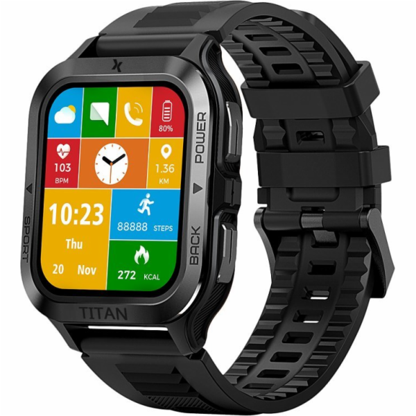 Chytré hodinky Maxcom Smartwatch Fit FW67 Titan Pro Graphite
