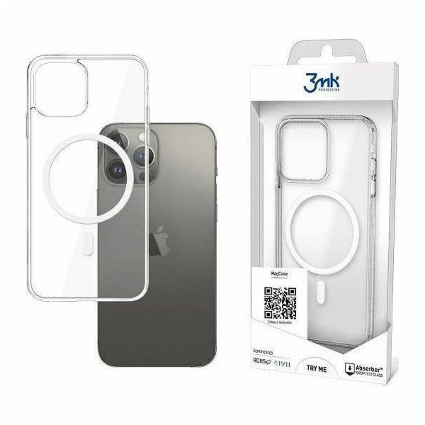 3mk ochranný kryt MagCase pro Apple iPhone 13 Pro Max, čirý