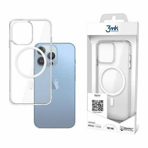 3mk ochranný kryt MagCase pro Apple iPhone 13 Pro, čirý
