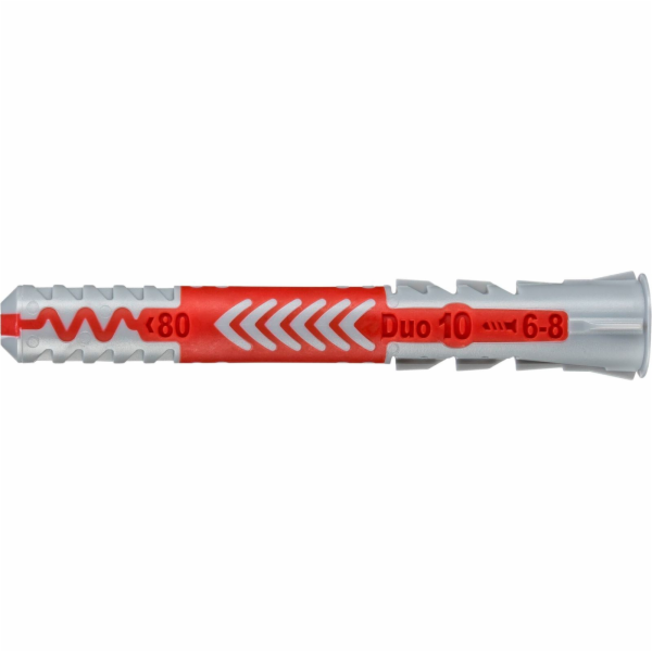Fischer Dübel DUOPOWER 10x80 LD (hellgrau/rot, 25 Stück)