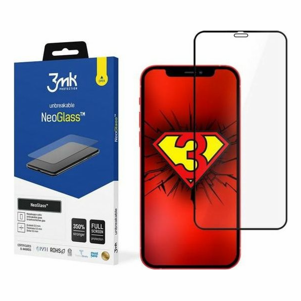 3mk hybridní sklo NeoGlass pro Apple iPhone 12 mini, černá