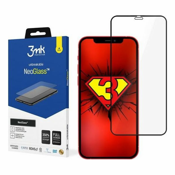 3mk hybridní sklo NeoGlass pro Apple iPhone 12 Pro Max, č...
