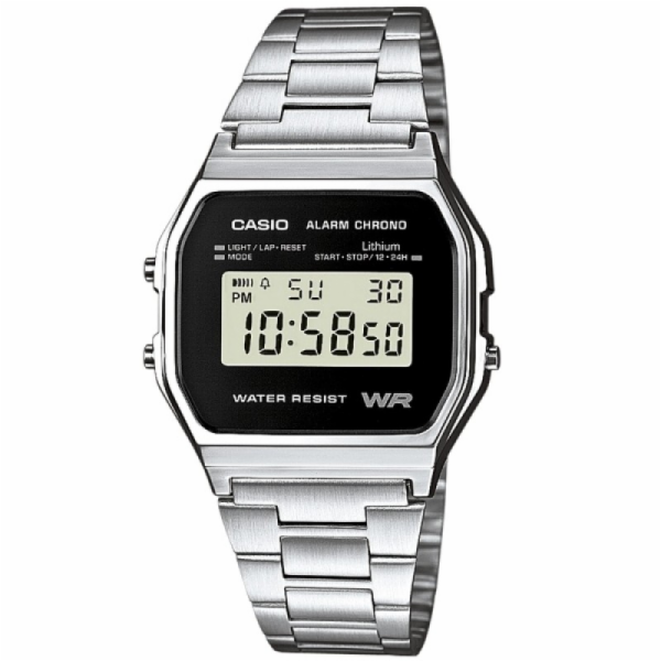 Casio A158WEA-1 Unisex náramkové hodinky