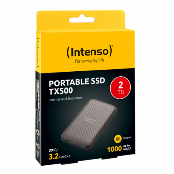 Intenso externe SSD TX500    2TB USB 3.2 Gen 2x1 braun