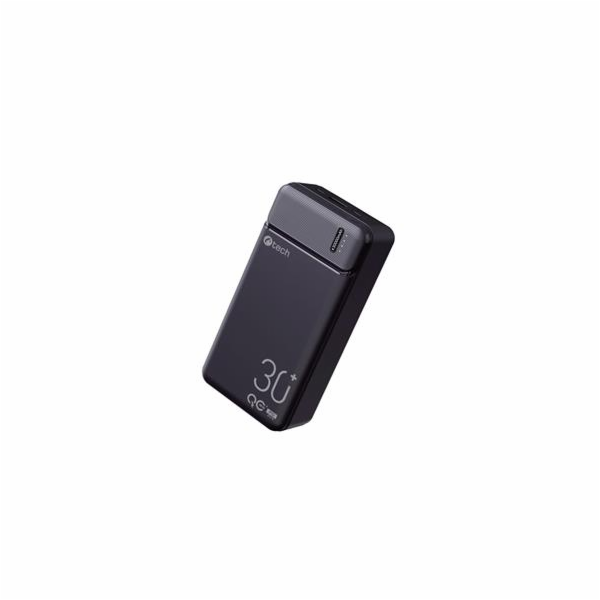 C-TECH Powerbanka 30000mAh, Li-Pol, 20W, USB-C/USB-A/micr...