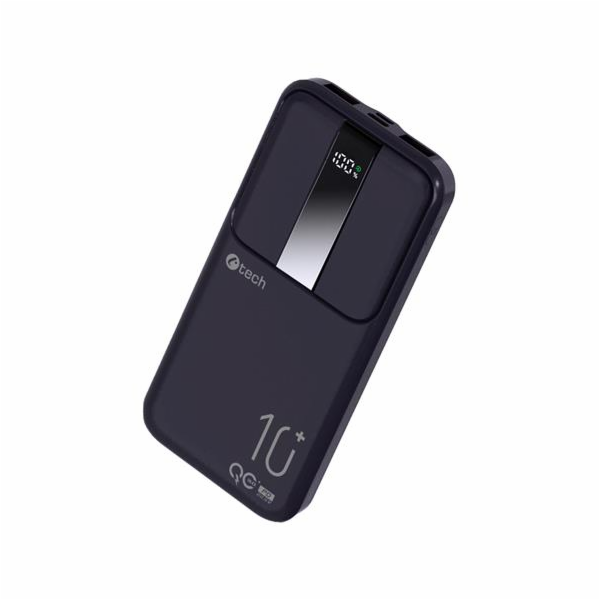 Powerbanka C-tech 10000mAh, Li-Pol, 22,5W, USB-C/USB-A/mi...