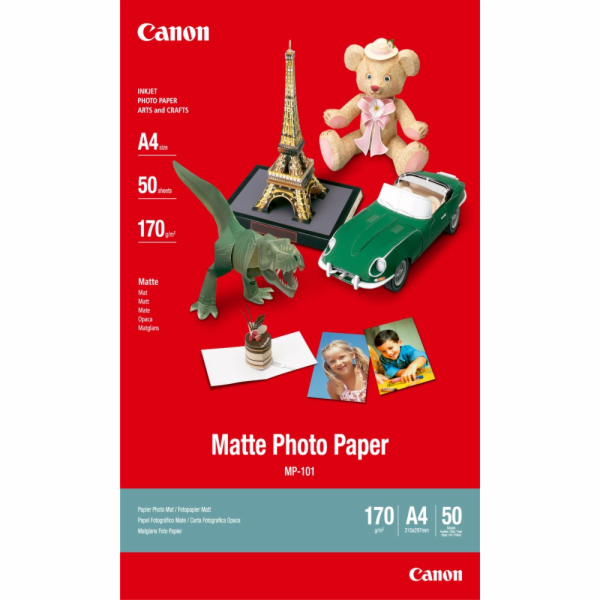 Canon&nbsp;fotopapír&nbsp;MP-101&nbsp;-&nbsp;A4&nbsp;-&nbsp;170g/m2&nbsp;-&nbsp;50&nbsp;listů&nbsp;-&nbsp;matný