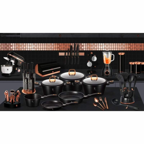 Dóza na potraviny sada 3 ks Black Rose Collection BH-1734