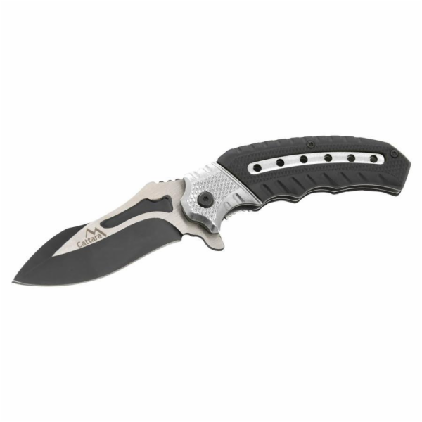 Nůž Cattara COBRA zavírací s pojistkou 20 cm, stříbrná-černá