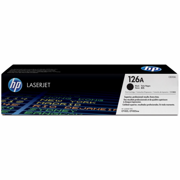 HP&nbsp;126A&nbsp;Black&nbsp;LJ&nbsp;Toner&nbsp;Cart,&nbsp;CE310A&nbsp;(1,200&nbsp;pages)