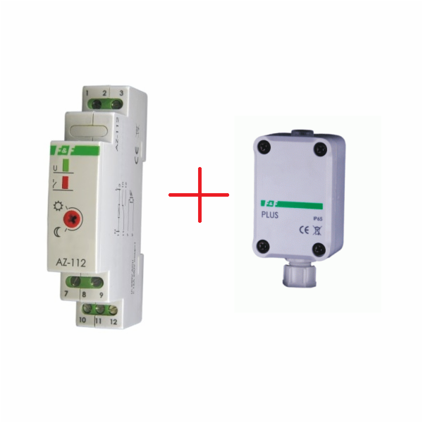 F&F Soumrakový spínač 16A 230V 2-1000lx sonda AZ-112 PLUS