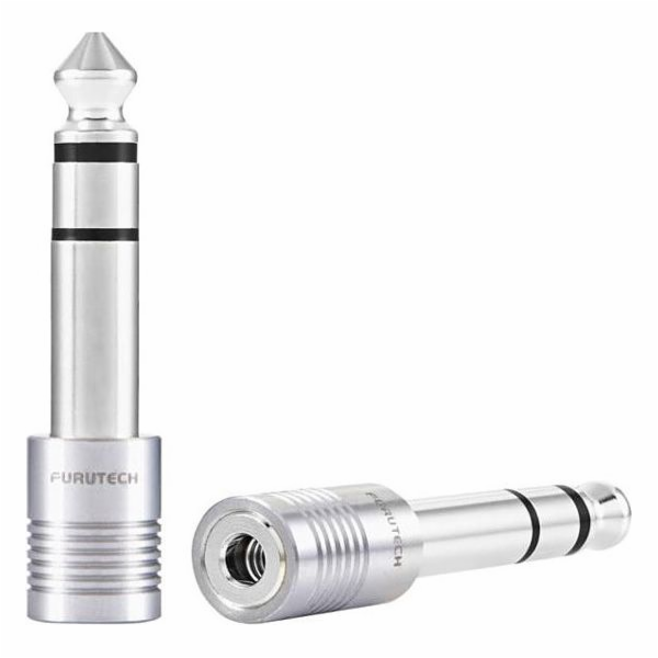 AV adaptér Furutech-ADL Jack 6,3mm - 3,5mm stříbrný