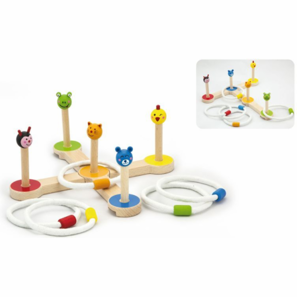 Dřevěná hra Viga Házení kroužků