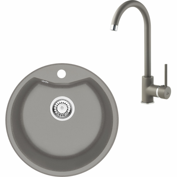Deante SINK. FIESTA SOLIS ŠEDÁ METALICKÁ ŽULA 1K O480x180...