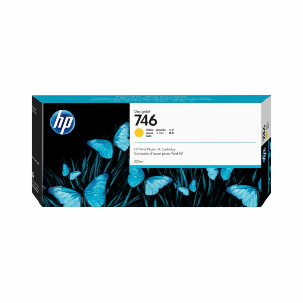 Inkoust HP P2V79A Ink, HP 746 (žlutý)