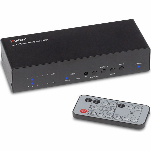 Lindy I/O VIDEOMATICOVÝ SPÍNAČ 4X2/38084 LINDY