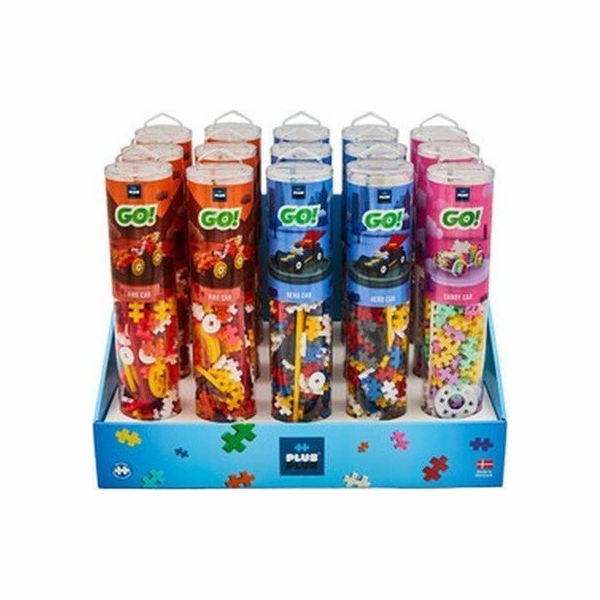 PLUS-PLUS OBRAZOVKY BAREVNÝ MIX AUTOMOBILŮ - 15 TUB