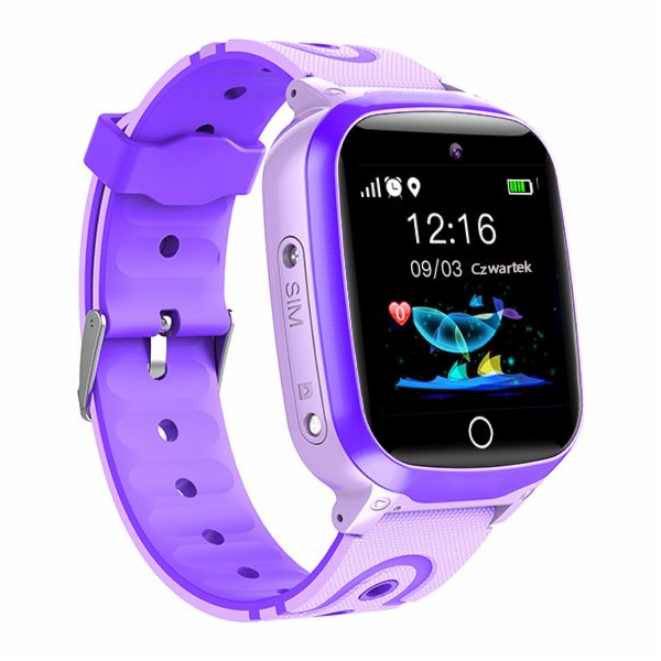 Chytré hodinky GoGPS K17 Purple (K17PR)