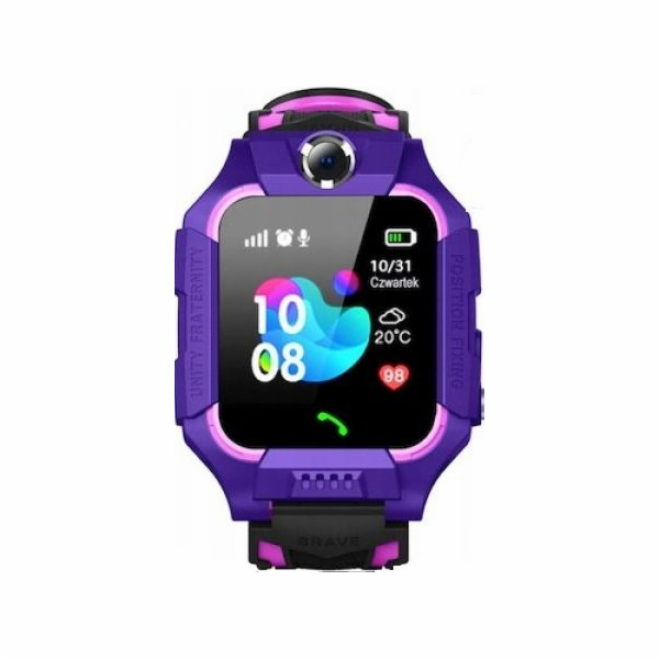 Chytré hodinky GoGPS K24 Purple (K24PR)