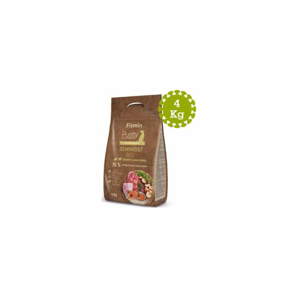 Fitmin dog Purity Rice Semimoist Rabbit&Lamb - 4 kg