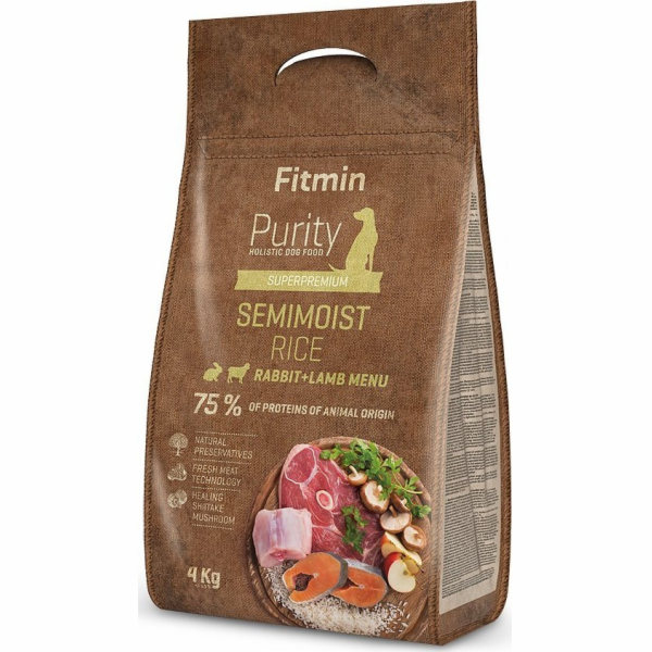 Fitmin dog Purity Rice Semimoist Rabbit&Lamb - 4 kg