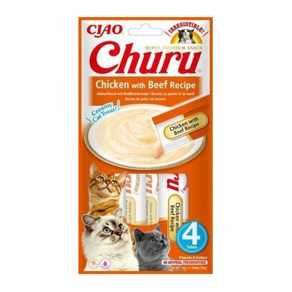 Inaba Foods Inaba CHURU Kuřecí a hovězí pochoutka pro koč...