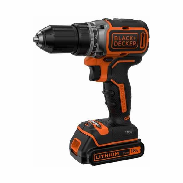 Black&Decker BL186KB vrtací šroubovák 18 V 2 x 1,5 Ah bat...