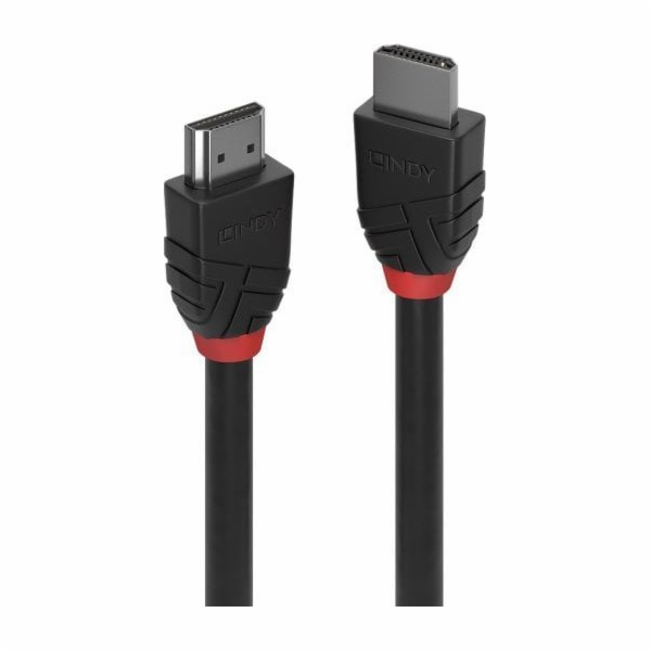 Lindy 1m 8K60Hz HDMI kabel Black Line samec na 36771 - Ka...