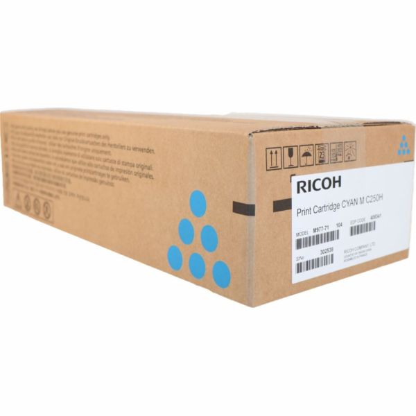 Originální azurový toner Ricoh 408341 (037084)