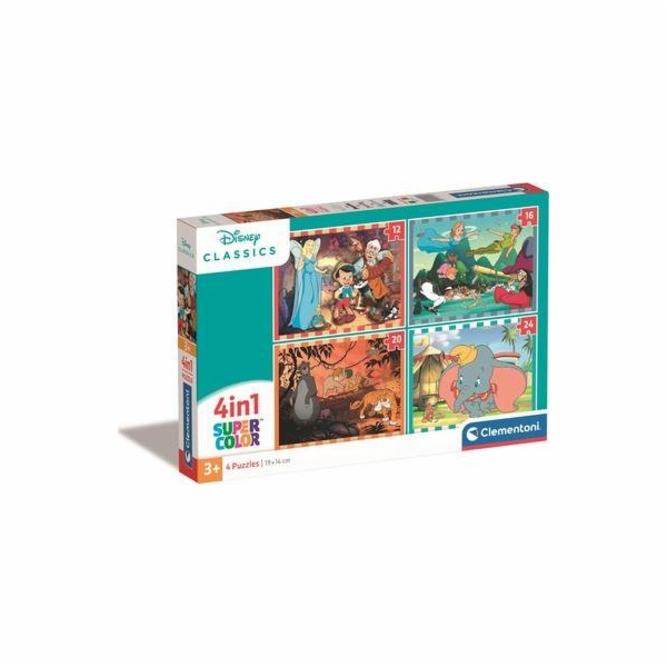 Clementoni Supercolor 4v1 - Disney Classics, Puzzle