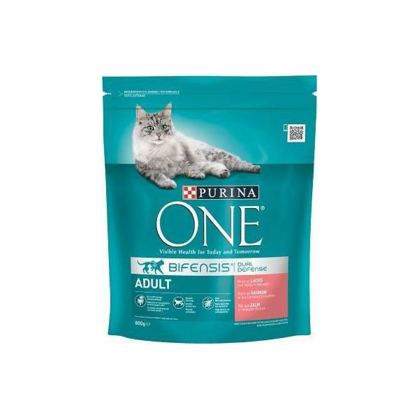 Purina One Cat Adult Food s lososem pro kočky 800g