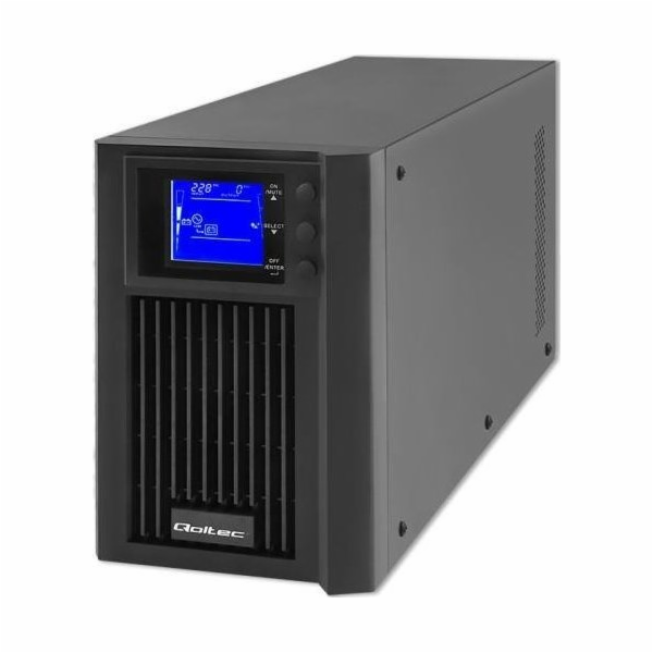UPS Qoltec nouzový napájecí zdroj UPS | On-line | Čistá s...