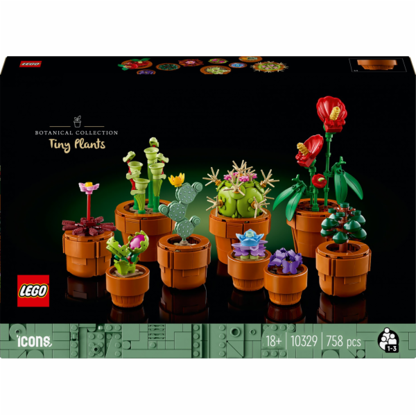 LEGO 10329 Icons Mini Rostliny, stavebnice