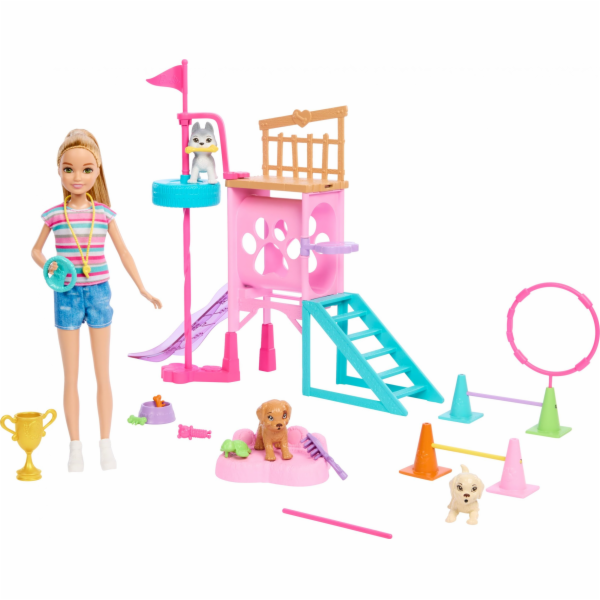 Panenka Mattel Barbie Family & Friends Stacie s Puppy Pla...