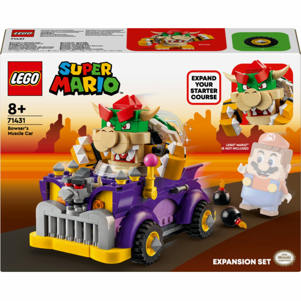 LEGO 71431 Vozík s příšerami Super Maria Bowsera – rozšiř...