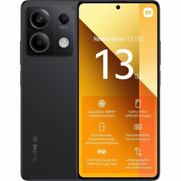 Xiaomi Redmi Note 13 128GB, grafitově černá