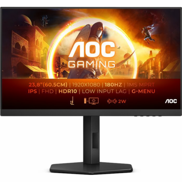 24G4X 23,8palcový IPS 180Hz HDMIx2 DP Pivot Monitor