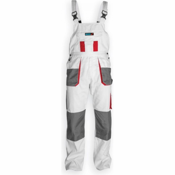 Ochranné montérky Dedra, bílé, velikost XXL (BH4SO-XXL)
