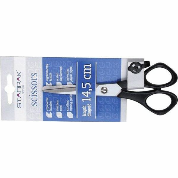 Kancelářské nůžky Starpak 14,5 cm blistr - 141160