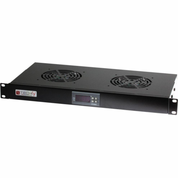Techly Cooling panel 19 1U s termostatem (I-CASE FAN-TC2B)