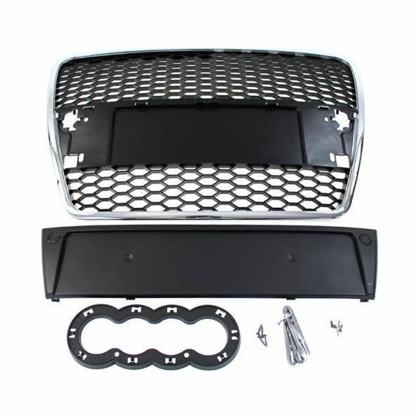 MTuning_F GRILL AUDI A6 C6 RS-STYLE CHROME-BLACK (04-09)