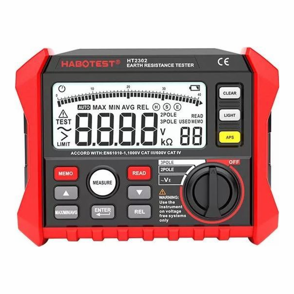 Habotest Habotest HT2302 měřič zemního odporu