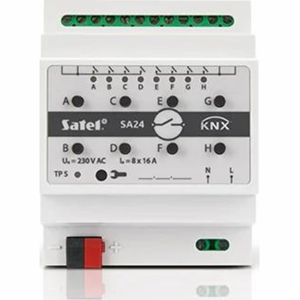 Satel SATEL KNX 8-kanálový spínací aktor KNX-SA24