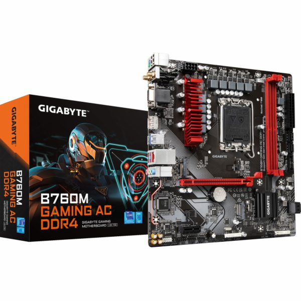 Základní deska B760M Gaming AC DDR4 s1700 2DDR4 DP/HDMI mATX