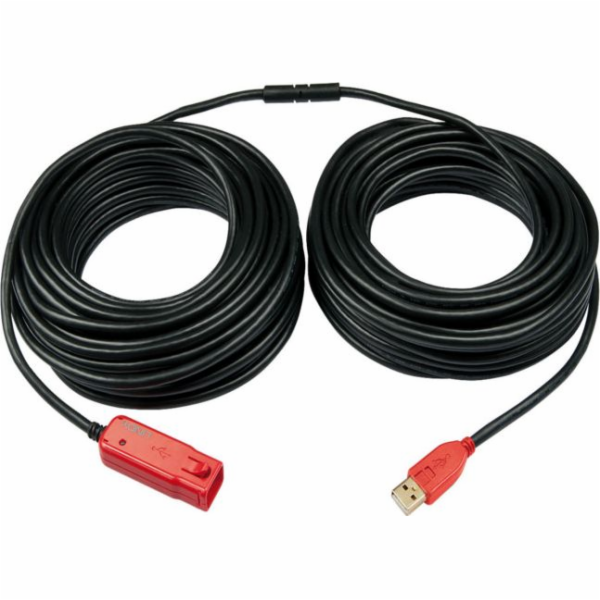Lindy USB-A - USB-A USB kabel 30 m černý (42923)