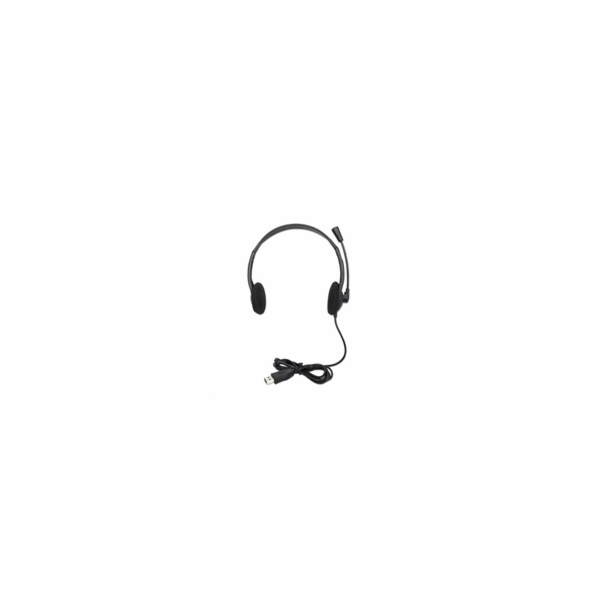 MANHATTAN Sluchátka s mikrofonem Stereo USB Headset, bulk