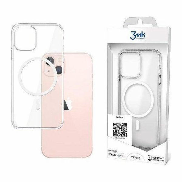 3mk ochranný kryt MagCase pro Apple iPhone 13, čirý