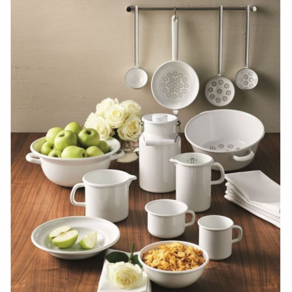 Riess RIESS - Vysoký hrnec s poklicí 3,5l 20cm Classic WEISS